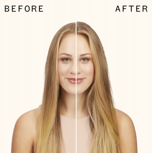 Undone volume and matte texture spray by Amika before and after
