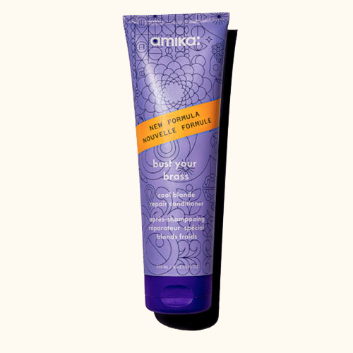 Bust your brass cool blonde conditioner Amika
